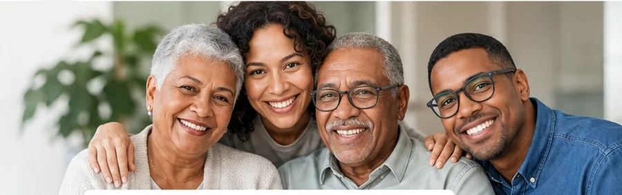 Multigenerational Florida family who enrolled in a Marketplace health plan together